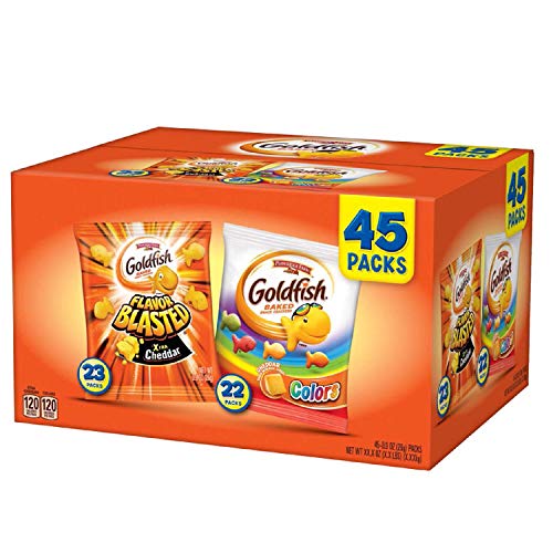 45 Pack- Pepperidge Farm Goldfish Baked Cheddar Snack Crackers Variety Pack, 26g Packs … 45 Pack- Pepperidge Farm Goldfish Baked Cheddar Snack Crackers Variety Pack, 26g Packs … von Goldfish