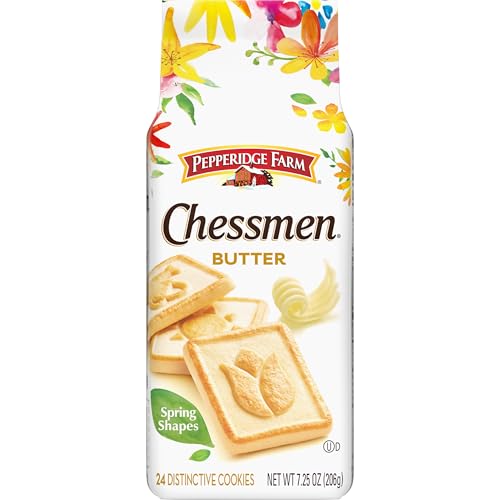 Pepperidge Farm Chessmen Butter Cookies, 205 ml Beutel (Verpackung kann variieren) von Pepperidge Farm