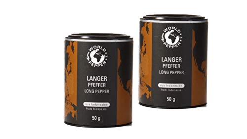Langer Pfeffer - World of Pepper -2x 50g - Stangenpfeffer aus Indonesien - Premium Qualität mit Zufriedenheitsgarantie von Pepperworld