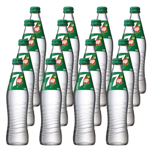 7up Zitronen Limonade 16 Glasflaschen je 0,33l, incl Mehrweg Pfand von Pepsi