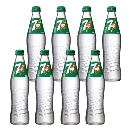 7up Zitronen Limonade 8 Glasflaschen je 0,33l von Pepsi Cola