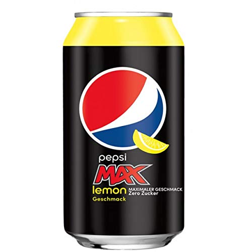 24 x Pepsi Max Lemon Einweg-Dose (24 x 0,33 L) Zuckerfrei von Pepsi