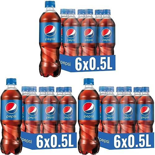 Pepsi Cola EINWEG (6 x 0,5 l) (Packung mit 3) von Pepsi