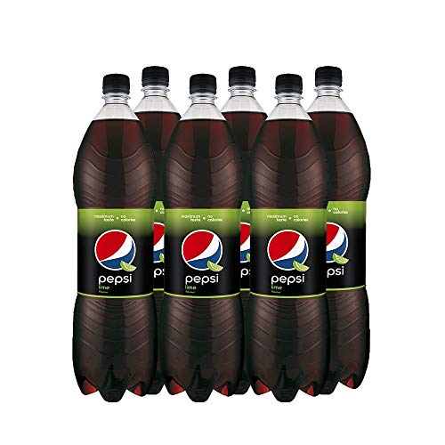 Pepsi Cola Lime (6 x 1,5 Liter) Erfrischende Cola mit Limetten Geschmack von Pepsi