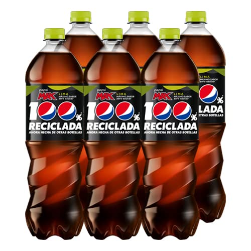 Pepsi Zero Limette Cola mit Nullzucker und Null Kalorien, 6 x 1,75 Liter Flaschen, insgesamt 10,5 Liter von Pepsi