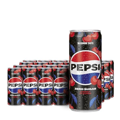 Pepsi Zero Sugar Cherry - 24 Dosen x 0,33L - Zuckerfrei von Pepsi