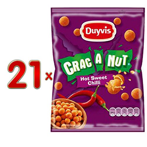 Duyvis Crac a Nut Hot Sweet Chilli 21 x 200g Beutel von PepsiCo