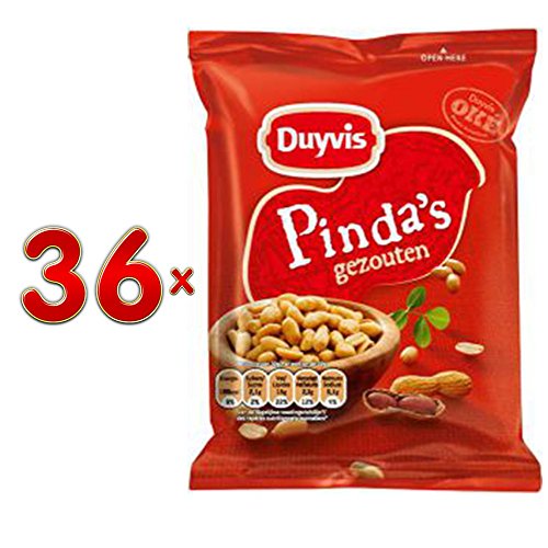 Duyvis Pinda's gezouten 36 x 50g Beutel (Erdnüsse gesalzen) von Pepsico