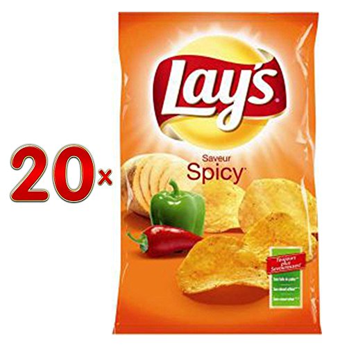 Lays Chips Spicy 20 x 145g Karton (würzige Chips) von PepsiCo