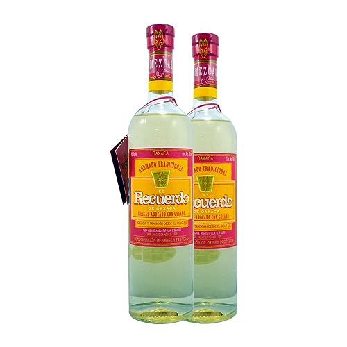 Mezcal Recuerdo Gusano 70 cl (Schachtel mit 2 Flaschen von 70 cl) von Pequeños Productores