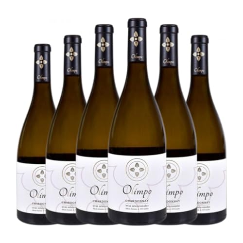 Olimpo Blanc Chardonnay Vino de la Tierra de Castilla 75 cl (Schachtel mit 6 Flaschen von 75 cl) von Pequeños Productores