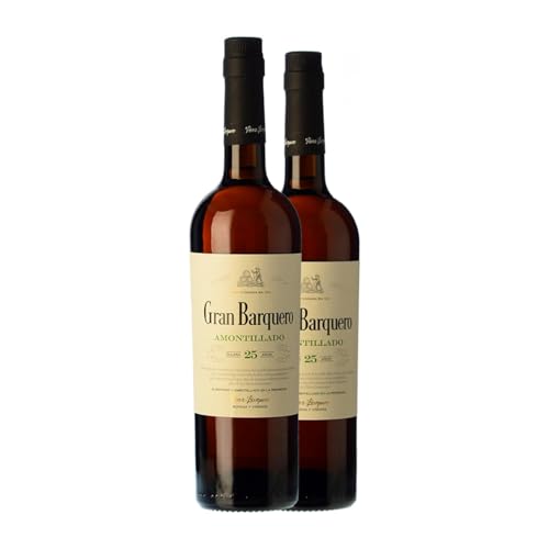 Pérez Barquero Gran Barquero Amontillado Pedro Ximénez Montilla-Moriles 75 cl Verstärkter Wein (Karton mit 2 Flaschen von 75 cl) von Pérez Barquero