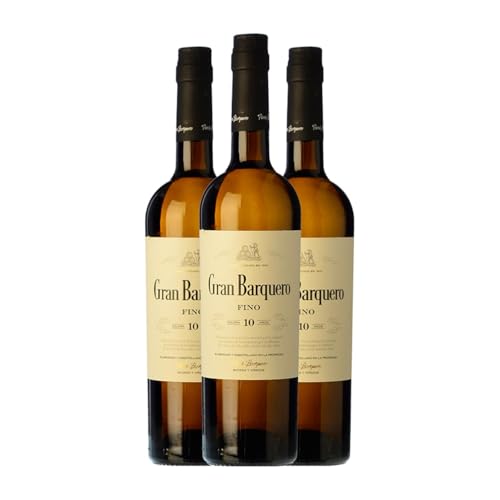 Pérez Barquero Gran Barquero Fino Pedro Ximénez Montilla-Moriles 75 cl Verstärkter Wein (Karton mit 3 Flaschen von 75 cl) von Pérez Barquero