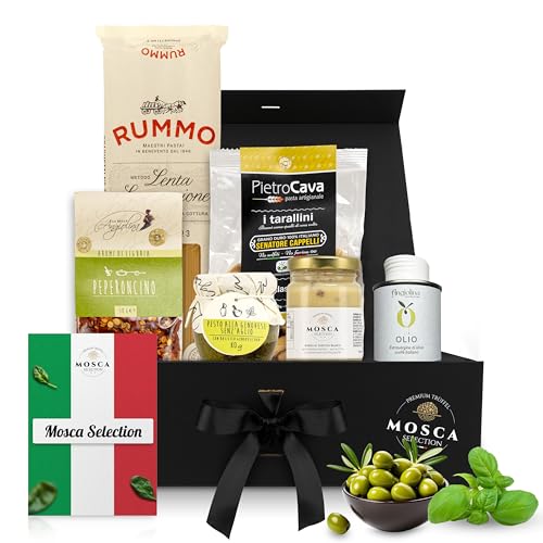 Geschenkset Mosca Selection: Hochwertige Feinkost mit Pasta, Pesto, Trüffelbutter, Gewürzen & Olivenöl - Die perfekte Geschenkidee für Gourmets… (Mosca Selection) von Perfekto24