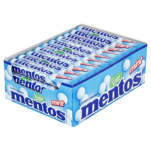 mentos Kaudragees Mint Thekendisplay frischer Geschmack 38g 40er Pack von Perfetti Van Melle S.p.A.