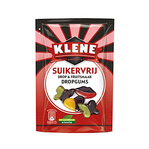 Klene | Dropgums | Suikervrij | 12 x 110 gram von KLENE