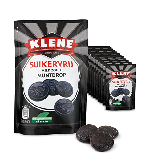 Klene Lakritz | Münzen Lakritz Mild Süß | Lakritz Holländisch | Klene Drop | 12 Pack | 1200 Gram Total von Perfetti Van Melle