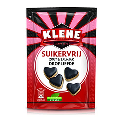 Klene Dropliefde Suikervrij 90 gr 12 zakjes von KLENE