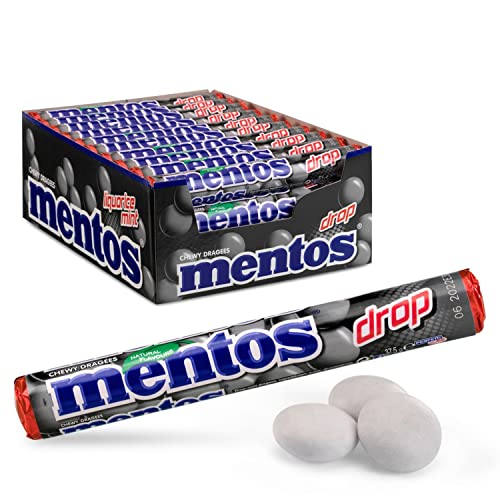 Mentos Bonbons | Lakritze (Tropfen) Brötchen | Mentos Bonbons | Mentos Großpackung | 40 Pack | 1500 Gram Total von Perfetti Van Melle