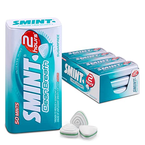 Smints | 2 Stunden Clean Breath Intense Mint | Smint Clean Breath | Smint Mint | 12 Pack | 420 Gram Total von Perfetti Van Melle