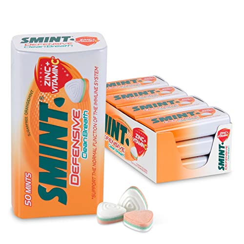 Smints | Defensive Orange Minze | Smint Clean Breath | Smint Mint | 12 Pack | 420 Gram Total von Perfetti Van Melle