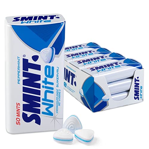 Smints | Weiße Pfefferminzdose | Smint Clean Breath | Smint Mint | 12 Pack | 420 Gram Total von Perfetti Van Melle