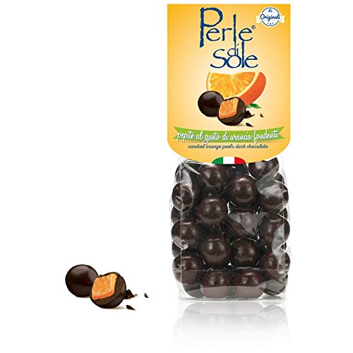 Kandierte dunkle Schokolade der Orangenschalen - Perle di Sole - Angebot 6 Stück von Perle di Sole