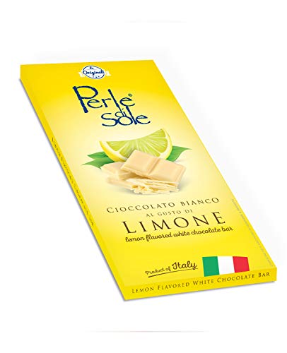 Zitrone aromatisierter weißer Schokoladenriegel - Perle di Sole Zitrone aromatisierter weißer Schokoladenriegel - Perle di Sole von Perle di Sole