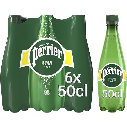 Perrie r - Wasser mit Gas - Französisches Produkt - Packung mit 6 Flaschen à 500 ml von Perrier