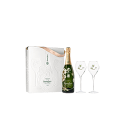Perrier-Jouët : Belle Epoque GreenBox + 2 Champagner flöten 2013 von Perrier-Jouët
