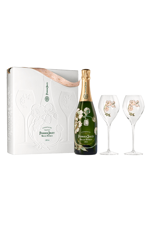 Perrier-Jouët : Belle Epoque GreenBox + 2 Champagner flöten 2014 von Perrier-Jouët