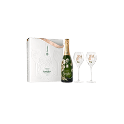 Perrier-Jouët : Belle Epoque GreenBox + 2 Champagner flöten 2014 von Perrier-Jouët