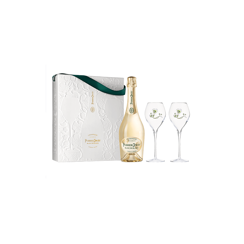 Perrier-Jouët : Blanc de Blancs GreenBox + 2 Champagner flöten von Perrier-Jouët