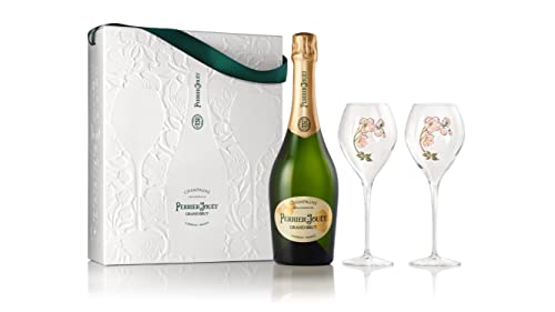 Perrier-Jouët Champagne Grand Brut 12,5% Vol. 0,75l in Geschenkbox mit 2 Gläsern von PERRIER-JOUET