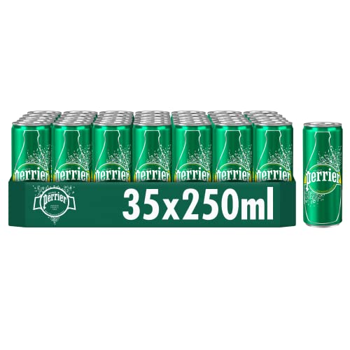 Perrier 12336215 Slim Can Sprudelwasser, 250 ml, 35 Stück von Perrier