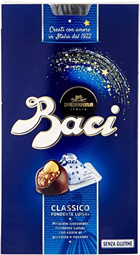 3x Perugina Baci Bijou Classico Pralinen mit Extra dunkle Schokoladenpraline gefüllt mit Haselnüssen 200g von Perugina
