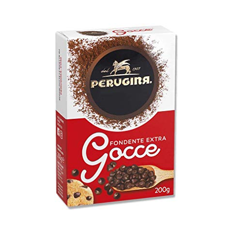 3x Perugina Gocce di Cioccolato Fondente Extra Dunkle Schokoladentropfen Gebäck Zutaten 200g Süße Dekoration Gluten-frei 100% Italienisches Produkt 3x Perugina Gocce di Cioccolato Fondente Extra Dunkle Schokoladentropfen Gebäck Zutaten 200g Süße Dekoration Gluten-frei 100% Italienisches Produkt von Perugina