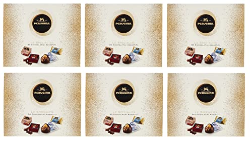 6x Perugina Le Specialità 30 Verschiedene Pralinen mit Milchschokolade und Dunkle Schokolade 295g Geschenkbox von Perugina