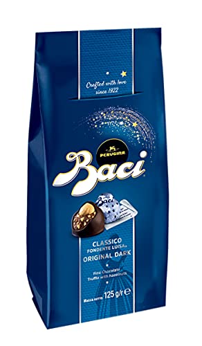 BACI Premium Beutel, 10 Pralinen mit dunkler Schokolade und Haselnussfüllung, 1er Pack (1 x 125g) von BACI
