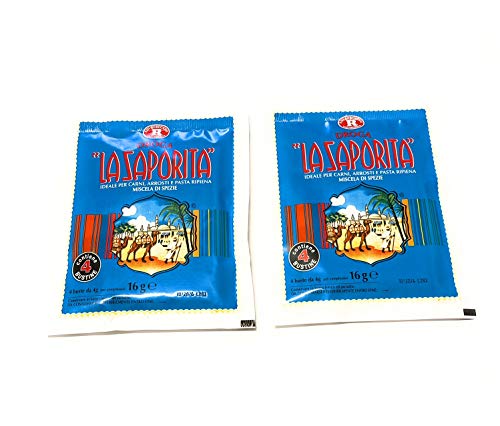 La Saporita Gewürze, gemischte 2 Packungen à 16 g (insgesamt 32 g) von Perugina
