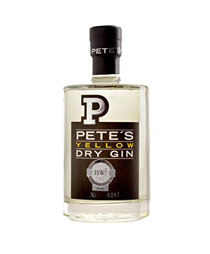 Pete's Yellow Dry Gin aus Deutschland, 1er Pack (1 x 500 ml) von Pete's Yellow Dry Gin