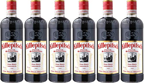 6 Flaschen Orginal Düsseldorfer Killepitsch Kräuterlikör 0,7 l, Alkoholgehalt 42% 6 Flaschen Orginal Düsseldorfer Killepitsch Kräuterlikör 0,7 l, Alkoholgehalt 42% von Killepitsch