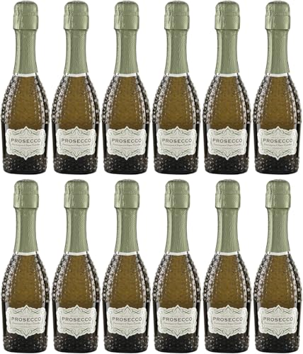 PETER RIEGEL BIOWEIN Pizzolato - Spumante Prosecco DOC, Mini, 11% Vol, 200ml (12er Pack) von Pizzolato