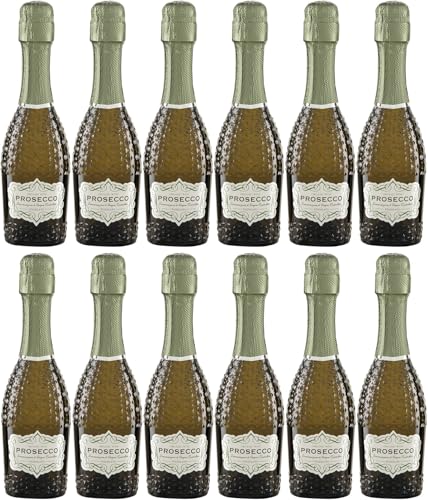 PETER RIEGEL BIOWEIN Pizzolato - Spumante Prosecco DOC, Mini, 11% Vol, 200ml (12er Pack) von Pizzolato