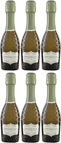 PETER RIEGEL BIOWEIN Pizzolato - Spumante Prosecco DOC, Mini, 11% Vol, 200ml (6er Pack) von Pizzolato