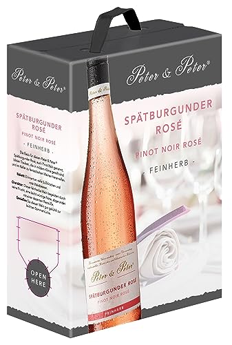 Peter & Peter Spätburgunder Rosé Qualitätswein feinherb (1 x 3 l) von Peter & Peter