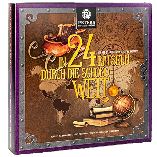 Peters Mit Genuss verführt | In 24 Rätseln durch die Schokowelt Adventskalender | Mit Alkohol | Weihnachtskalender | Trüffel | Schokolade | Advent | Weihnachten | 255g Peters Mit Genuss verführt | In 24 Rätseln durch die Schokowelt Adventskalender | Mit Alkohol | Weihnachtskalender | Trüffel | Schokolade | Advent | Weihnachten | 255g von Peters Mit Genuss verführt