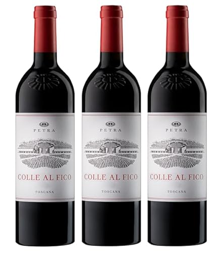 3x 0,75l - 2022er - Petra - Colle al Fico - Toscana I.G.P. - Italien - Rotwein trocken 3x 0,75l - 2022er - Petra - Colle al Fico - Toscana I.G.P. - Italien - Rotwein trocken von Petra