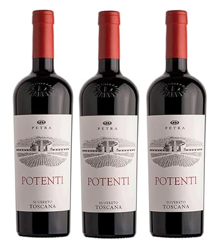 3x 0,75l - 2022er - Petra - Potenti - Toscana I.G.P. - Italien - Rotwein trocken 3x 0,75l - 2022er - Petra - Potenti - Toscana I.G.P. - Italien - Rotwein trocken von Petra