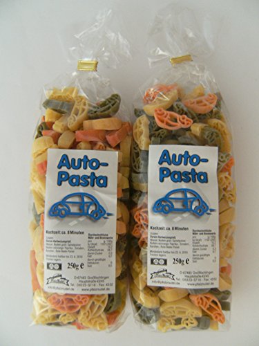 Pfalznudel Streuteile Autos aus Nudelteig, 2X 250 g, Nudeln, Pasta, Dekoration, Delikatesse Auto von Pfalznudel